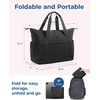 image:imageBAGSMART Personal Item Travel Bag For Spirit Airlines 23L Lightweight Gym Bag for Women Foldable Duffle Bag Weekender Overnight Bag for Travel GymBlack