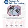 image:imageBAGSMART Personal Item Travel Bag For Spirit Airlines 23L Lightweight Gym Bag for Women Foldable Duffle Bag Weekender Overnight Bag for Travel GymPurple