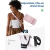 image:imageBAGSMART Puffy Fanny Packs for Women Crossbody Belt Bag with Adjustable Strap Quilted Waist Pack Purse for Traveling Shopping Workout2Pink