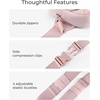 image:imageBAGSMART Puffy Fanny Packs for Women Crossbody Belt Bag with Adjustable Strap Quilted Waist Pack Purse for Traveling Shopping WorkoutPink
