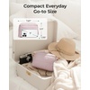 image:imageBAGSMART Puffy Makeup Bag Wide Opening Cosmetic Organizer Soft WaterResistant Travel Toiletry Pouch for Women for Purse Compact amp Spacious02Baby Pink