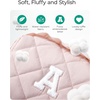 image:imageBAGSMART Puffy Makeup Bag Wide Opening Cosmetic Organizer Soft WaterResistant Travel Toiletry Pouch for Women for Purse Compact amp Spacious03InitialEPink