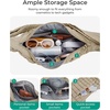 image:imageBAGSMART Quilted Crossbody Bags for Women Travel Purses Hobo Shoulder Bag  Fits 129 iPad Long Adjustable Strap Puffer Purses for Commute Daily Use Travel Essentials Inner Pockets WaterresistantClear Blue