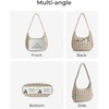 image:imageBAGSMART Quilted Crossbody Bags for Women Travel Purses Hobo Shoulder Bag  Fits 129 iPad Long Adjustable Strap Puffer Purses for Commute Daily Use Travel Essentials Inner Pockets WaterresistantCharcoal Gray