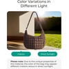 image:imageBAGSMART Quilted Crossbody Bags for Women Travel Purses Hobo Shoulder Bag  Fits 129 iPad Long Adjustable Strap Puffer Purses for Commute Daily Use Travel Essentials Inner Pockets WaterresistantCdark Brown
