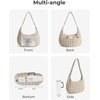 image:imageBAGSMART Quilted Crossbody Bags for Women Travel Purses Hobo Shoulder Bag  Fits 129 iPad Long Adjustable Strap Puffer Purses for Commute Daily Use Travel Essentials Inner Pockets WaterresistantEarth Tone Camel