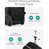 image:imageBAGSMART Rolling Backpack for Women Wheeled Backpack with Packing Cube Travel Back pack with Wheels Carry On Suitcase Bag 17 Inch Large Roller Daypack BlackChampagne