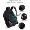 image:imageBAGSMART Rolling Backpack for Women Wheeled Backpack with Packing Cube Travel Back pack with Wheels Carry On Suitcase Bag 17 Inch Large Roller Daypack BlackBlack