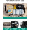 image:imageBAGSMART Rolling Duffle Bag with Wheels Travel Duffel Luggage Bag for Men Water Repellent Heavy Duty for Travel Camp Black Large 70LBrown