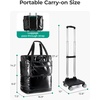 image:imageBAGSMART Rolling Duffle Bag with Wheels Travel Duffel Luggage Bag for Men Water Repellent Heavy Duty for Travel Camp Black Large 70LGrey