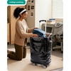 image:imageBAGSMART Rolling Duffle Bag with Wheels Travel Duffel Luggage Bag for Men Water Repellent Heavy Duty for Travel Camp Olive Green Large 70LGrey