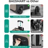 image:imageBAGSMART Rolling Duffle Bag with Wheels Travel Duffel Luggage Bag for Men Water Repellent Heavy Duty for Travel Camp Olive Green Large 70LOlive Green