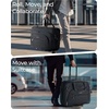 image:imageBAGSMART Rolling Laptop Bag Briefcase with Wheels 173 Inch Laptop Black  Fits 173 Inch Laptop Overnight Rolling Bag with TSA Lock Computer Bag for TravelMenWomen BlackBlack