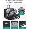 image:imageBAGSMART Rolling Laptop Bag Briefcase with Wheels 173 Inch Laptop Black  Fits 173 Inch Laptop Overnight Rolling Bag with TSA Lock Computer Bag for TravelMenWomen BlackBlack