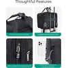 image:imageBAGSMART Rolling Laptop Bag Briefcase with Wheels 173 Inch Laptop Black  Fits 173 Inch Laptop Overnight Rolling Bag with TSA Lock Computer Bag for TravelMenWomen BlackBlack