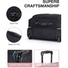 image:imageBAGSMART Rolling Laptop Bag Women 173Inch Quilted Briefcase on Wheels Computer Case for Business Travel WorkBlack