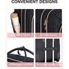 image:imageBAGSMART Rolling Laptop Bag Women 173Inch Quilted Briefcase on Wheels Computer Case for Business Travel WorkBlack