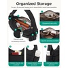 image:imageBAGSMART Shoulder Bag for Women Small Puffer Purses Crossbody Bag  Women Lightweight Fluffy Hobo Handbag with Small Puffy Pouch Adjustable StrapBlack