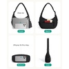 image:imageBAGSMART Shoulder Bag for Women Small Puffer Purses Crossbody Bag  Women Lightweight Fluffy Hobo Handbag with Small Puffy Pouch Adjustable StrapBlack