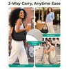 image:imageBAGSMART Shoulder Bag for Women Small Puffer Purses Crossbody Bag  Women Lightweight Fluffy Hobo Handbag with Small Puffy Pouch Adjustable StrapCamel