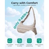 image:imageBAGSMART Shoulder Bag for Women Small Puffer Purses Crossbody Bag  Women Lightweight Fluffy Hobo Handbag with Small Puffy Pouch Adjustable StrapCamel