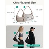image:imageBAGSMART Shoulder Bag for Women Small Puffer Purses Crossbody Bag  Women Lightweight Fluffy Hobo Handbag with Small Puffy Pouch Adjustable StrapCamel