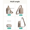 image:imageBAGSMART Small Crossbody Bags for Women Puffer Sling Bag Fanny Packs Purses Hobo Handbag for Daily Travel HikingBlack