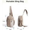 image:imageBAGSMART Small Crossbody Bags for Women Puffer Sling Bag Fanny Packs Purses Hobo Handbag for Daily Travel HikingCamel