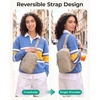 image:imageBAGSMART Small Crossbody Bags for Women Puffer Sling Bag Fanny Packs Purses Hobo Handbag for Daily Travel HikingCoral