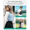 image:imageBAGSMART Small Crossbody Sling Bag Crossbody Daypack Chest Shoulder Bag Hiking Small Backpack for Casual Travel SportBeige