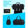 image:imageBAGSMART Small Gym Bag With Shoe Compartment amp Wet Pocket Lightweight Sports Travel Duffel Carry On Weekender Overnight Water Resistant Sports Gym Tote for Swimming Yoga Almond OilAlmond Oil