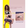 image:imageBAGSMART Small Gym Bag With Shoe Compartment amp Wet Pocket Lightweight Sports Travel Duffel Carry On Weekender Overnight Water Resistant Sports Gym Tote for Swimming Yoga Almond OilBlack