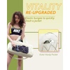 image:imageBAGSMART Small Gym Bag With Shoe Compartment amp Wet Pocket Lightweight Sports Travel Duffel Carry On Weekender Overnight Water Resistant Sports Gym Tote for Swimming Yoga Almond OilOffWhite