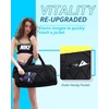 image:imageBAGSMART Small Gym Bag With Shoe Compartment amp Wet Pocket Lightweight Sports Travel Duffel Carry On Weekender Overnight Water Resistant Sports Gym Tote for Swimming Yoga Almond OilAlmond Oil