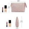 image:imageBAGSMART Small Makeup Bag Elegant Cosmetic Pouch with Tassel Soft WaterResistant Travel Organizer for Women Cosmetics amp Everyday Essentials Pink03Camel1 pcs