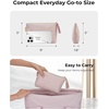 image:imageBAGSMART Small Makeup Bag Elegant Cosmetic Pouch with Tassel Soft WaterResistant Travel Organizer for Women Cosmetics amp Everyday Essentials Pink03Purple1 pcs