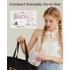 image:imageBAGSMART Small Makeup Bag Elegant Cosmetic Pouch with Tassel Soft WaterResistant Travel Organizer for Women Cosmetics amp Everyday Essentials PinkInitialK