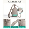 image:imageBAGSMART Small Sling Bag for Women Puffer Crossbody Bag Purses Hobo Handbag Fanny Packs for Travel HikingGrape