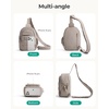 image:imageBAGSMART Small Sling Bag for Women Puffer Crossbody Bag Purses Hobo Handbag Fanny Packs for Travel HikingSage