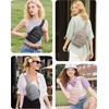 image:imageBAGSMART Small Sling Bag for Women Puffer Crossbody Bag Purses Hobo Handbag Fanny Packs for Travel HikingSage