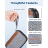 image:imageBAGSMART Small Travel Cable Organizer Tech Organizer for Charger Phone BlackGrey