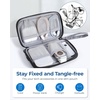 image:imageBAGSMART Small Travel Cable Organizer Tech Organizer for Charger Phone BlackGrey