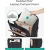 image:imageBAGSMART Small Underseat Carry on Luggage with Wheels 16 inch Small Under Seat Luggage Lightweight Travel Suitcase for Women Navy BlueDeep Black