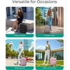 image:imageBAGSMART Small Underseat Carry on Luggage with Wheels 16 inch Small Under Seat Luggage Lightweight Travel Suitcase for Women Navy BluePink