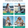 image:imageBAGSMART Stadium Approved Clear Bag 12x6x12 Double Deck Lunch Box Convertible to Backpack Waterproof PVC PinkCamel