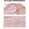 image:imageBAGSMART TSA Approved Toiletry Bag 3 Pack Clear Makeup Cosmetic Bag Organizer Quart Size Travel Bag for Toiletries Carryon Travel Accessories Essentials  PinkPink