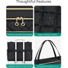image:imageBAGSMART Teacher Tote Bag for Women 156in Quilted with Insulated Pocket amp Nurse Bag Features BrownBlack