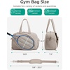 image:imageBAGSMART Tennis Gym Bag for Women 3in1 Sports Duffle Sling Backpack  40oz Tumblers Bag Converts to Travel Duffle Court Backpack or Crossbody Sling for 2 RacketsPaddles 156 Laptop amp ShoesIMocha Brown
