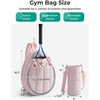image:imageBAGSMART Tennis Gym Bag for Women 3in1 Sports Duffle Sling Backpack  40oz Tumblers Bag Converts to Travel Duffle Court Backpack or Crossbody Sling for 2 RacketsPaddles 156 Laptop amp ShoesMocha Brown