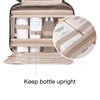 image:imageBAGSMART Toiletry Bag Travel Bag with Hanging Hook Waterresistant Makeup Cosmetic Bag Travel Organizer for Accessories Shampoo Fullsize Container Toiletries Black MediumBlue Ditsy Floral
